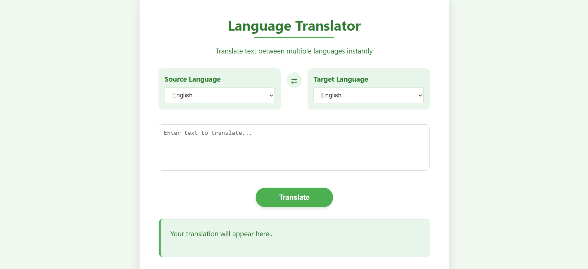 Language Translator